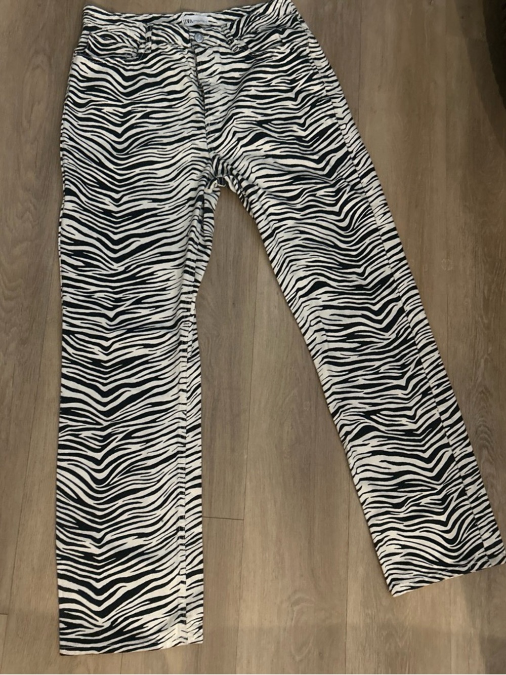 Women’s Zebra Print Black & White Pants